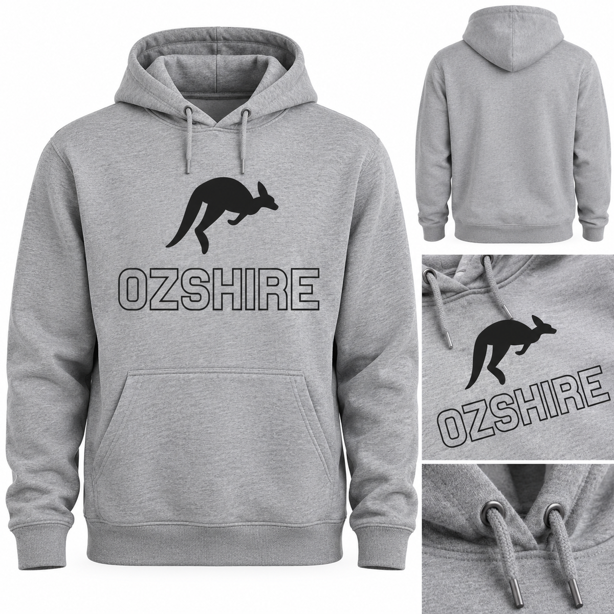 Ozshire Grey Hoodie (Pre-Sale)