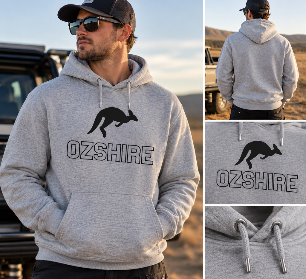 Ozshire Grey Hoodie (Pre-Sale)