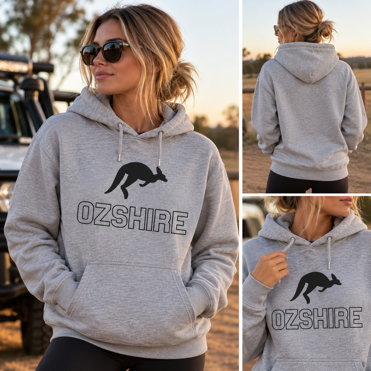 Ozshire Grey Hoodie (Pre-Sale)